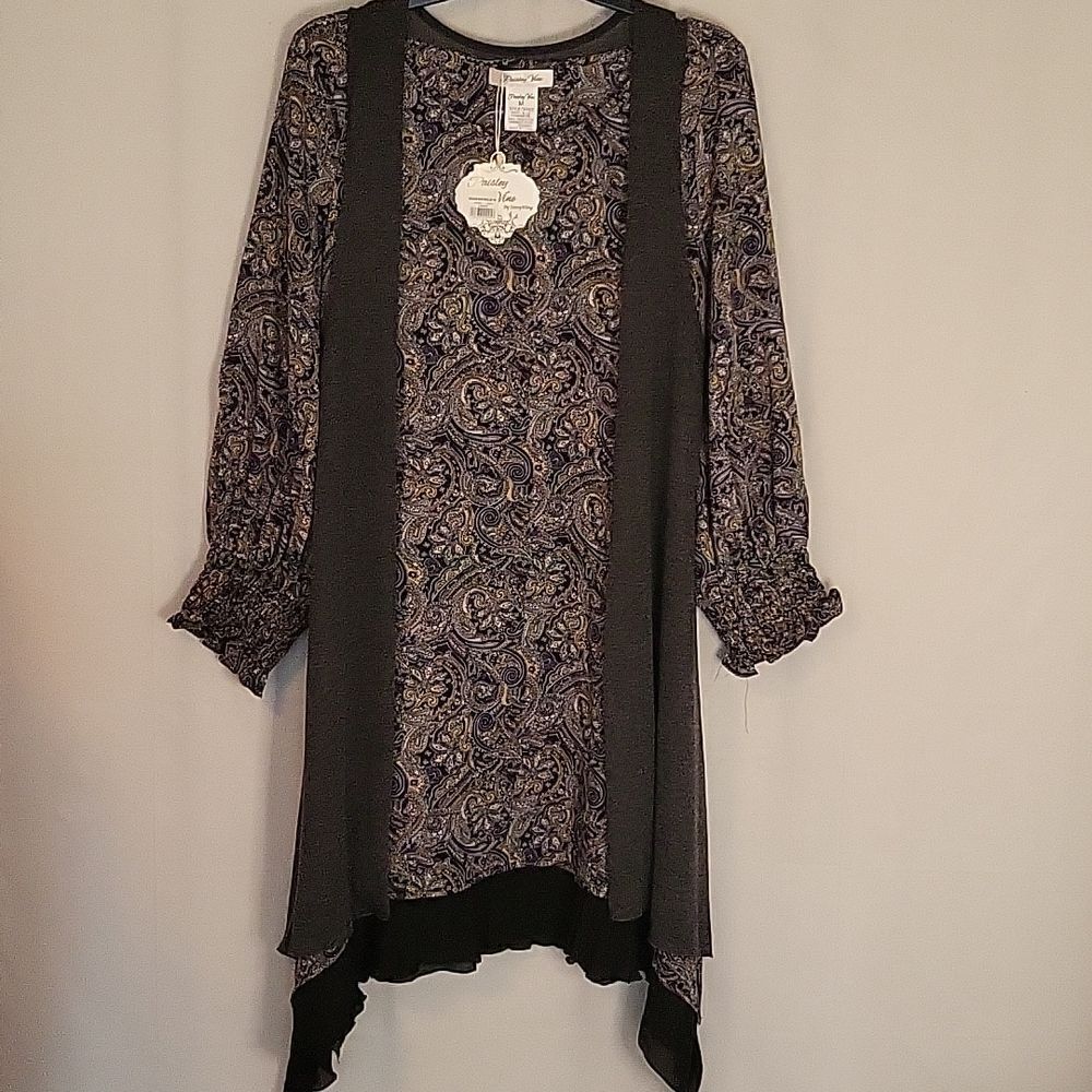 Paisley Vine 2 Color /piece - Breathtaking Vintage-Inspired Dress NWT Size M